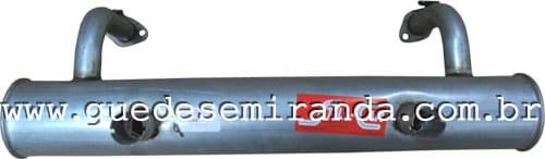 Escapamento de Fusca 1200 com ar quente  –  Primeira linha (12.033)