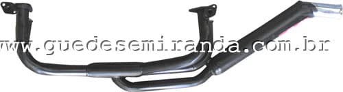 Escapamento de Fusca 1300 / 1500 com entrada de ar Modelo ESPORTIVO (10.029)