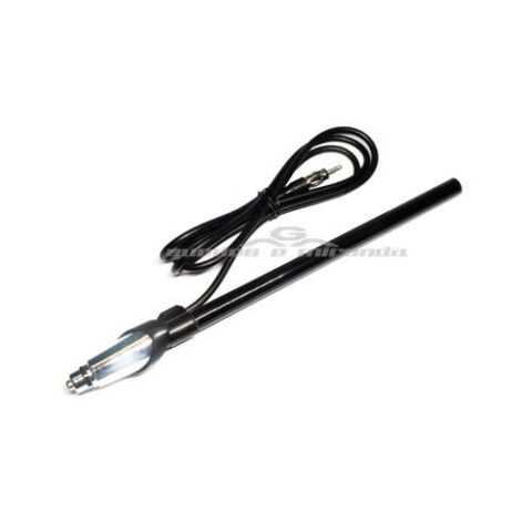 Antena cromada Fusca / Variant / TL  Frente Baixa - Base plástico lisa cromada
