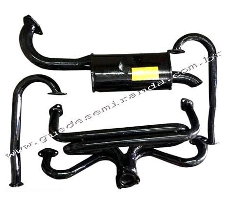 Escapamento de Fusca 1300 / 1500 kit 
 Modelo Fat Boy (11.319)