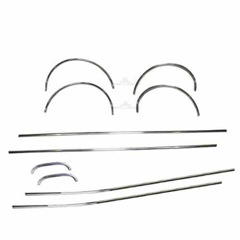 Friso caixa de ar / paralama / mala traseira Corcel I 2 portas KIT