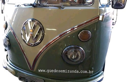 Friso lateral Kombi até 1975 Jogo com Acabamento Vermelho