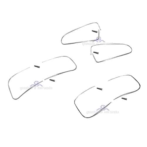 Frisos das janelas fixas do Fusca 1967 a 1996 KIT