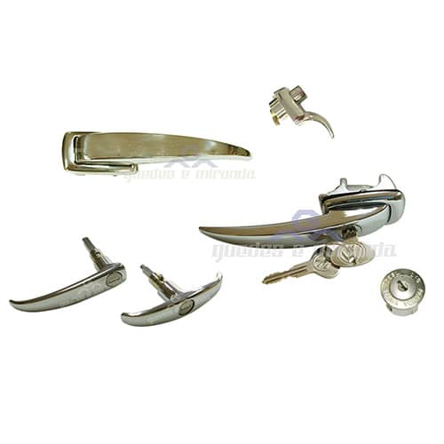 KIT Maçaneta externa Kombi até 1975 com a mesma chave VW *Maçaneta salão Com chave