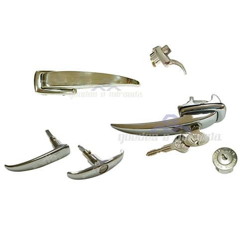 KIT Maçaneta externa Kombi até 1975 com a mesma chave VW *Maçaneta salão sem chave