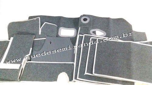 Forração Assoalho Carpete CINZA Fusca - Tipo Original