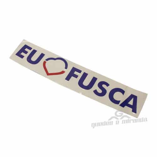 Adesivo para Vidro Eu Amo Fusca