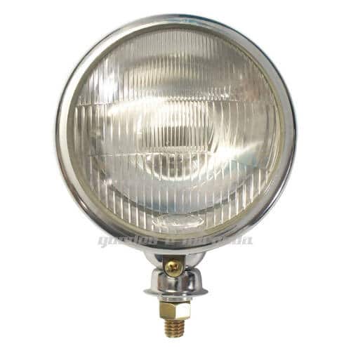 Farol de Milha Cromado Redondo Cristal Raiado 686 (136 mm) - UNIDADE