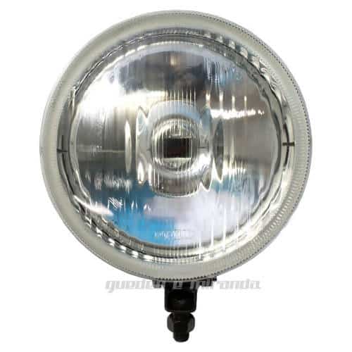 Farol de Milha Preto Redondo Cristal Raiado 702 (132 mm) - PAR