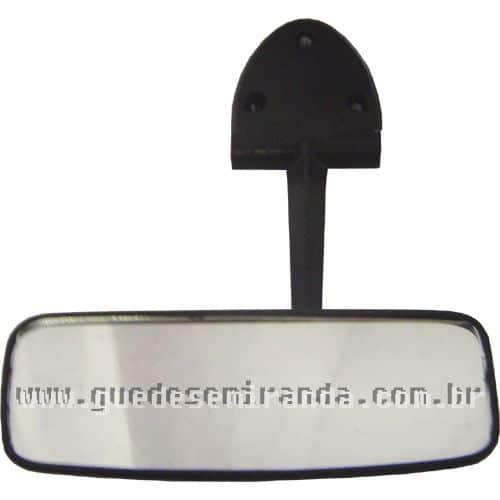 Retrovisor Interno do Fusca 1967 / 1976 - PRETO 3 Furos