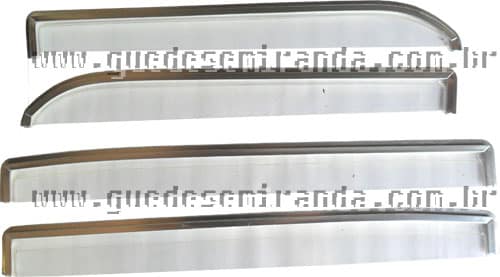 Calha de Chuva Opala 4 Portas até 1990 Cristal - ACRÍLICO