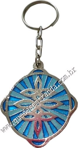 Chaveiro Flor de Liz Opala