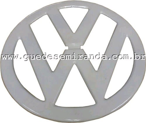 Emblema Frontal da Kombi Luxo até 1975 - Reprodução - BRANCO