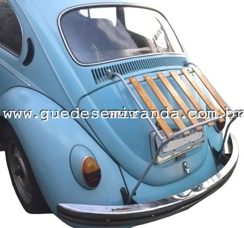 Bagageiro Maleiro Tampa Traseira Fusca -  Preso Suporte de Parachoque - Primeira Linha