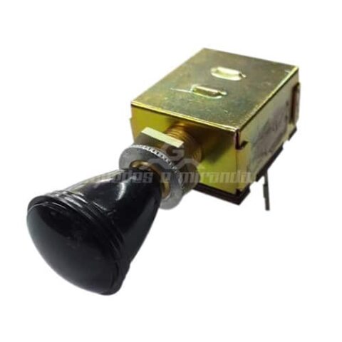 Chave Auxiliar de Farol de Milha Fusca - BOTÃO ANTIGO PRETO