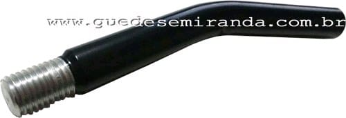 Extensão da Alavanca de Câmbio Fusca / Brasilia / Variant - ALUMÍNIO PRETO CURVA 14 CM