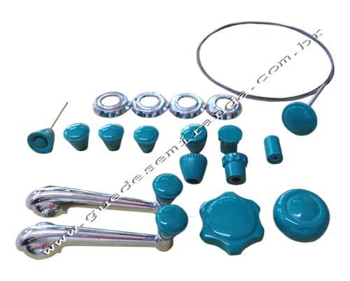 Botão Verde Fusca até 1963 - KIT COMPLETO