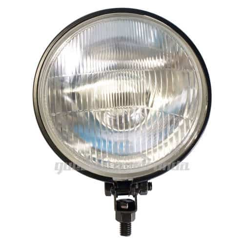 Farol de Milha Preto Redondo Lente Cristal Raiado 658 (132 mm) - PAR