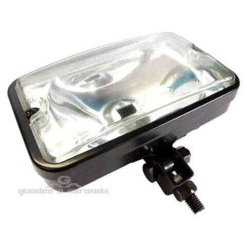 Farol de Milha Preto Lente Liso Cristal 709 - Réplica Serra II - PAR