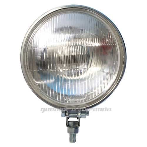Farol de Milha Cromado Redondo Lente Cristal Raiado 658 (132 mm) - PAR