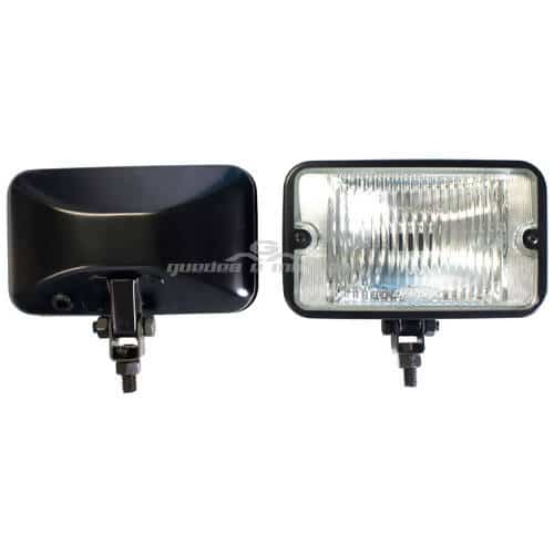 Farol de Milha Preto Raiado Cristal 708 - Réplica Serra II - PAR
