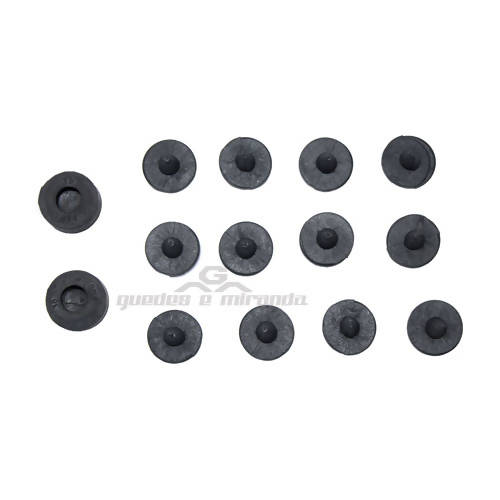 Calço do Capô Redondo A10 / D10 / C10 / Veraneio - KIT COM 14 PEÇAS