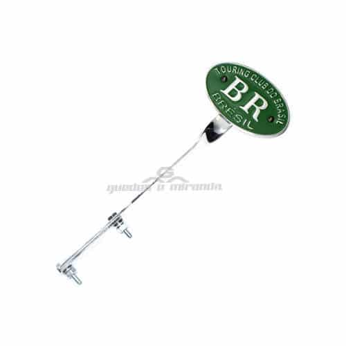 Emblema BR Touring Verde Com Suporte de Fixação - FUSCA