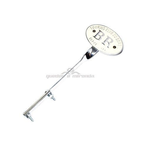 Emblema BR Touring BEGE Com Suporte de Fixação - FUSCA