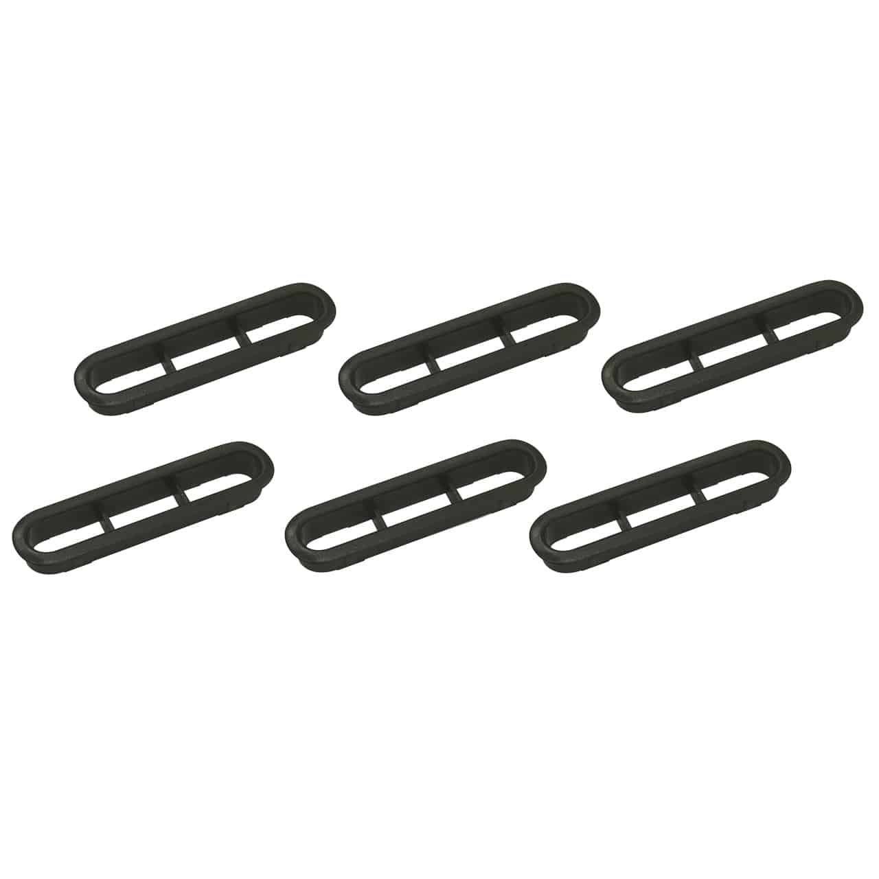 Grade Interna Moldura Coluna Traseira Saída de ar Fusca  *Jogo - PLÁST. PRETO