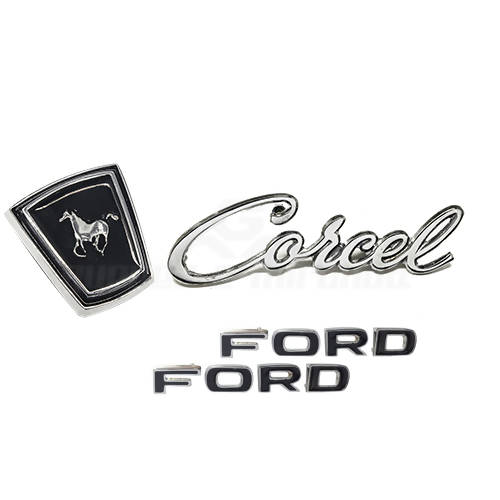 Emblema Corcel I 1969 / 1972 - KIT COM 4 EMBLEMAS