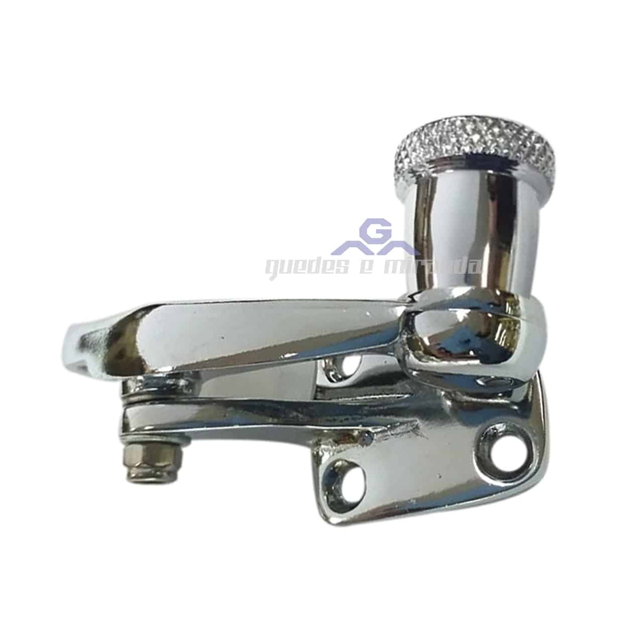 Trinco da Janela Móvel Basculante do Fusca - METAL BOTÃO CROMADO