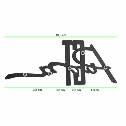 emblema Puma Preto medida