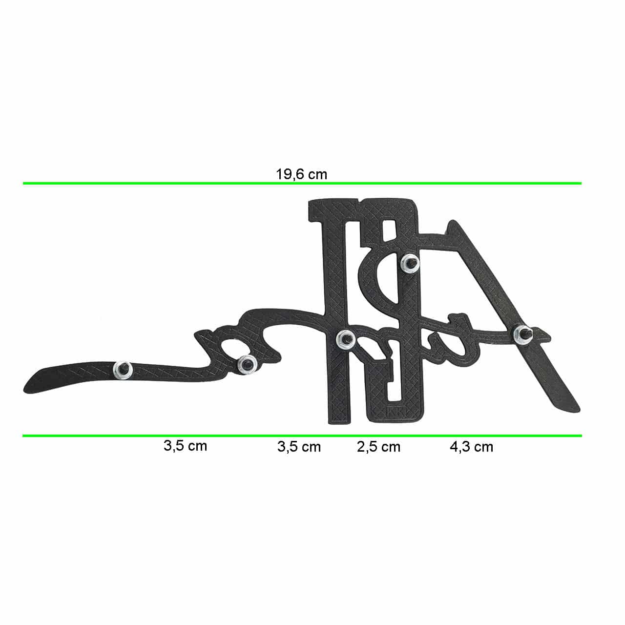 emblema Puma Preto medida