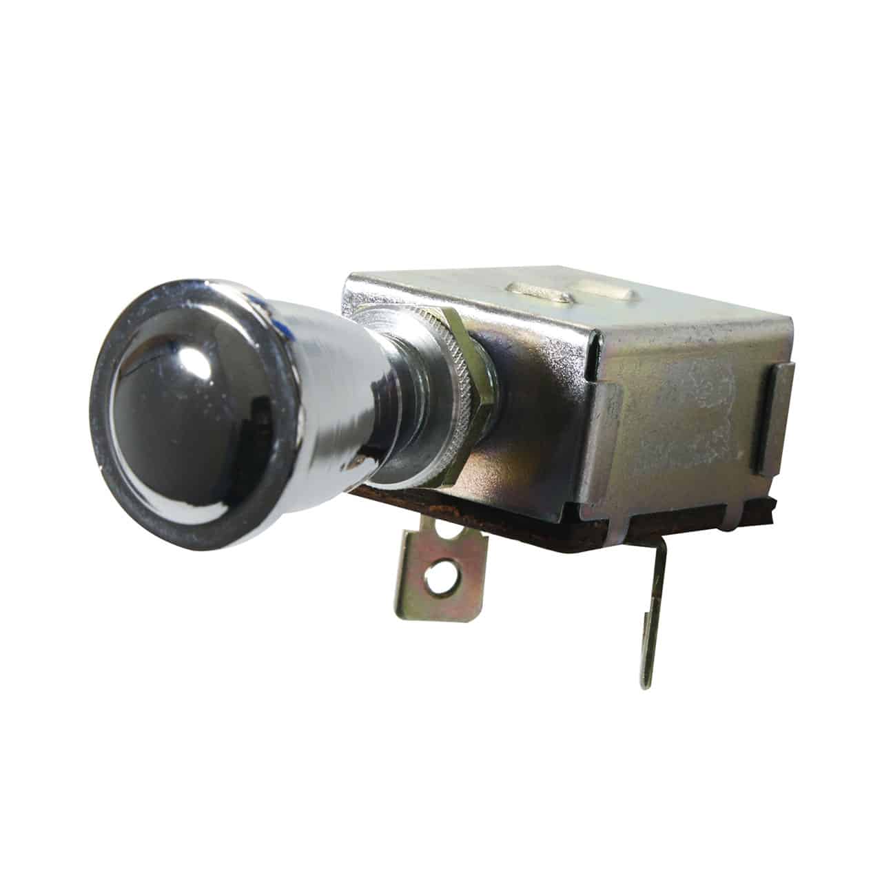 Chave Auxiliar de Farol de Milha - Botão cromado Fusca/ kombi/ Kghia antigo