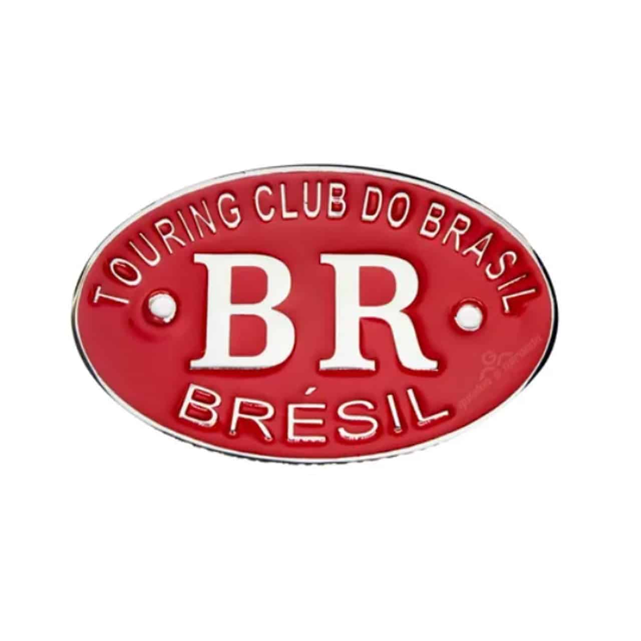 Emblema BR Touring Vermelho Resinado - Fusca