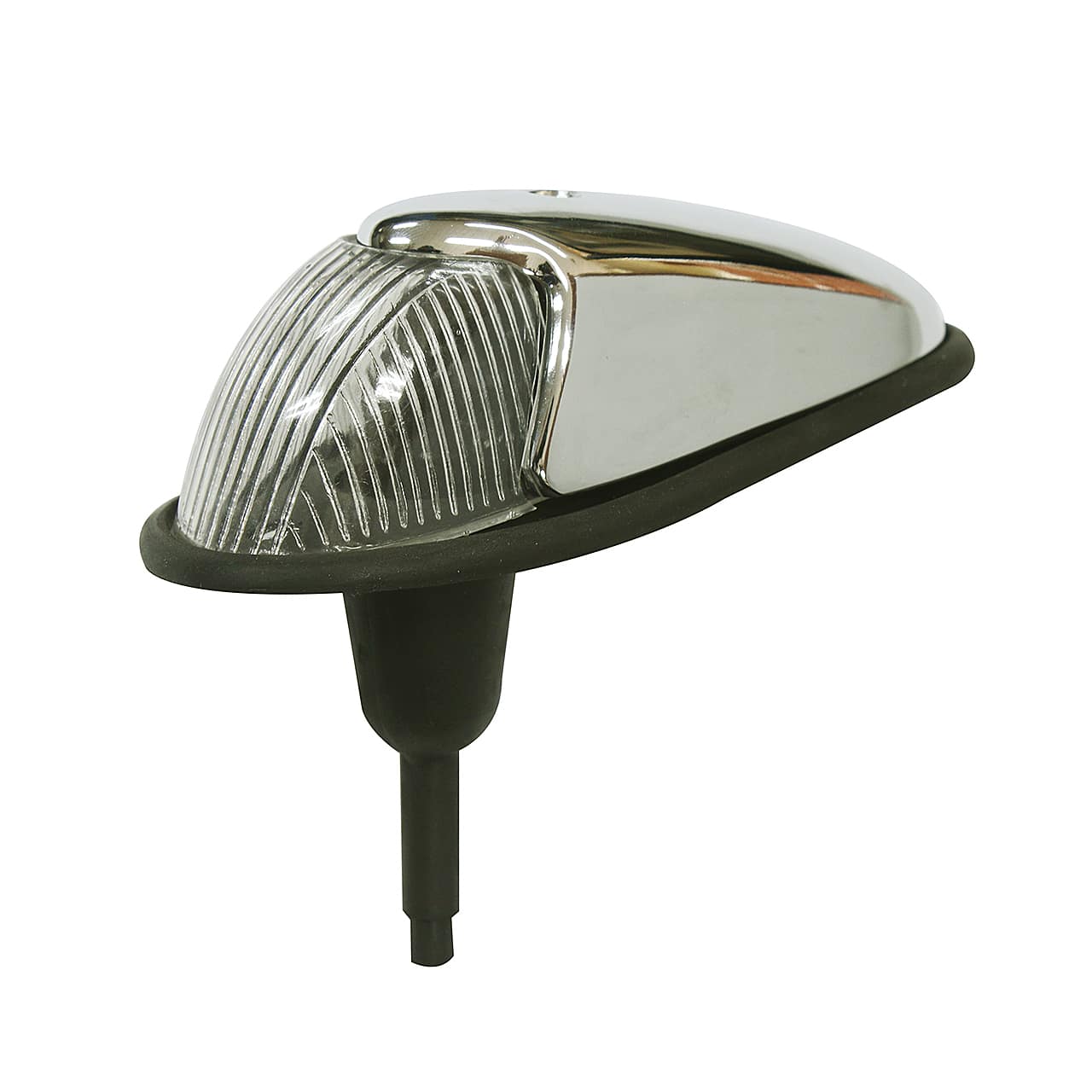 Lanterna Dianteira para Fusca até 1964 -  Cristal - Capa metal cromado