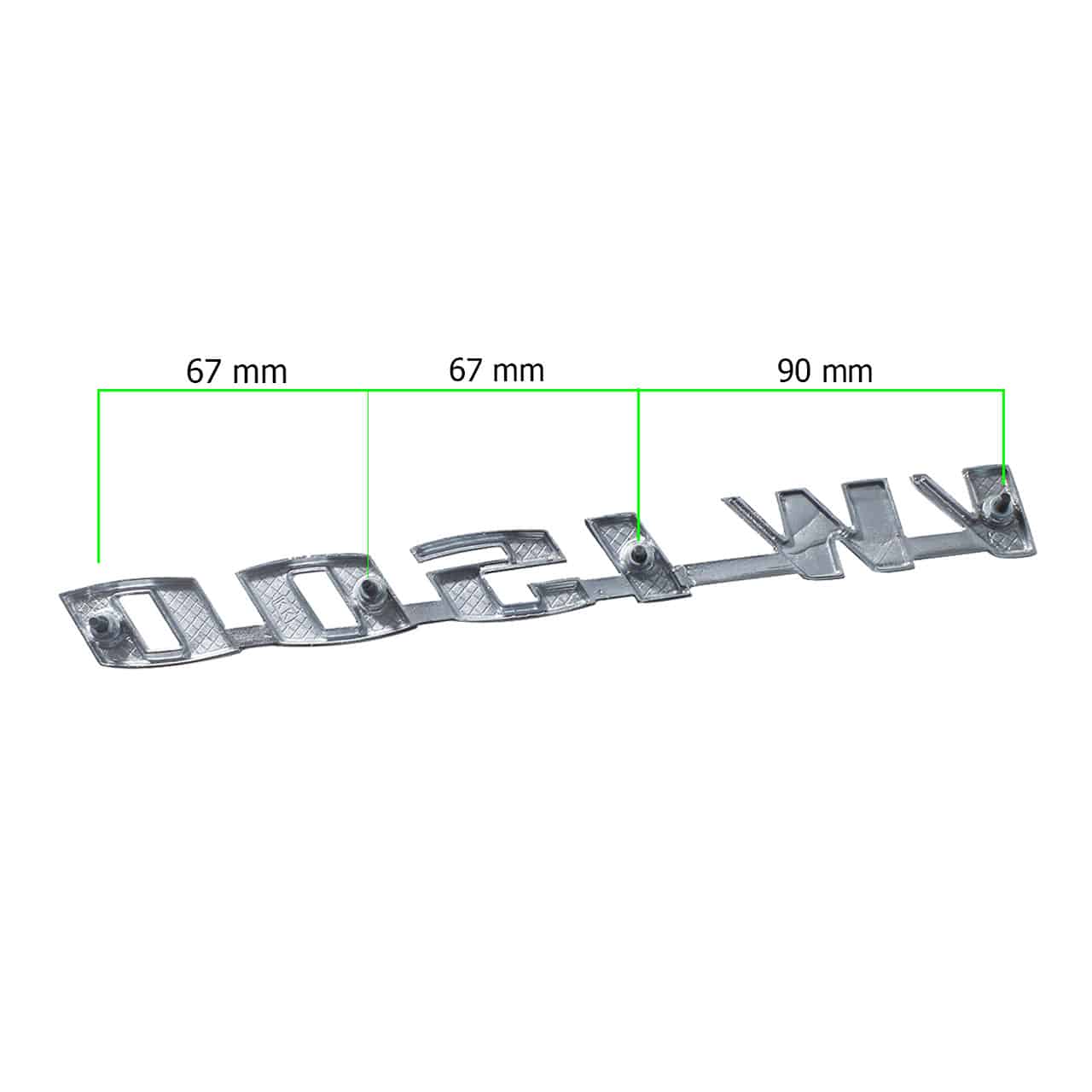 Emblema Fusca 1500 medida
