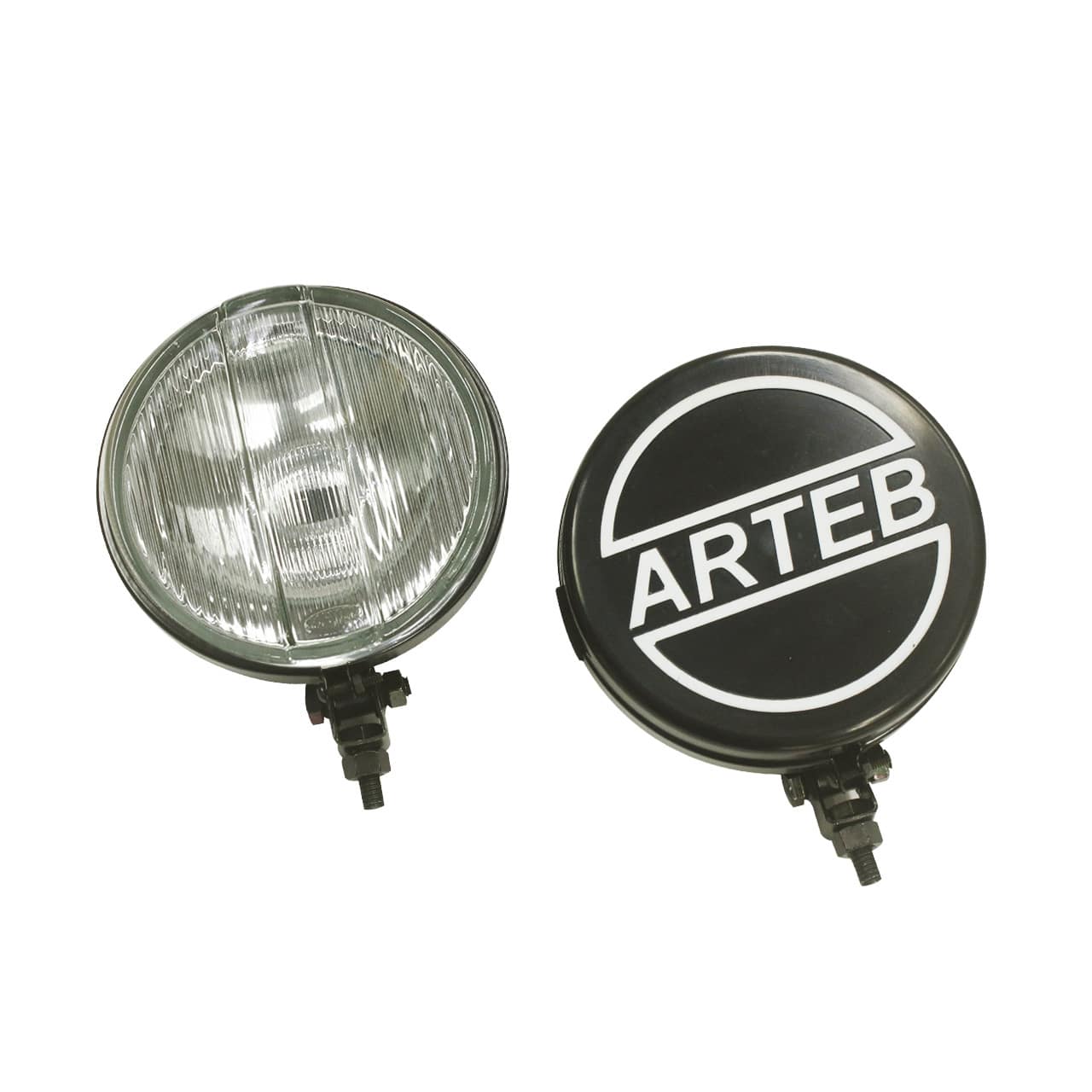 Farol de Milha Preto Cristal 661 com capa Arteb Preta - PAR