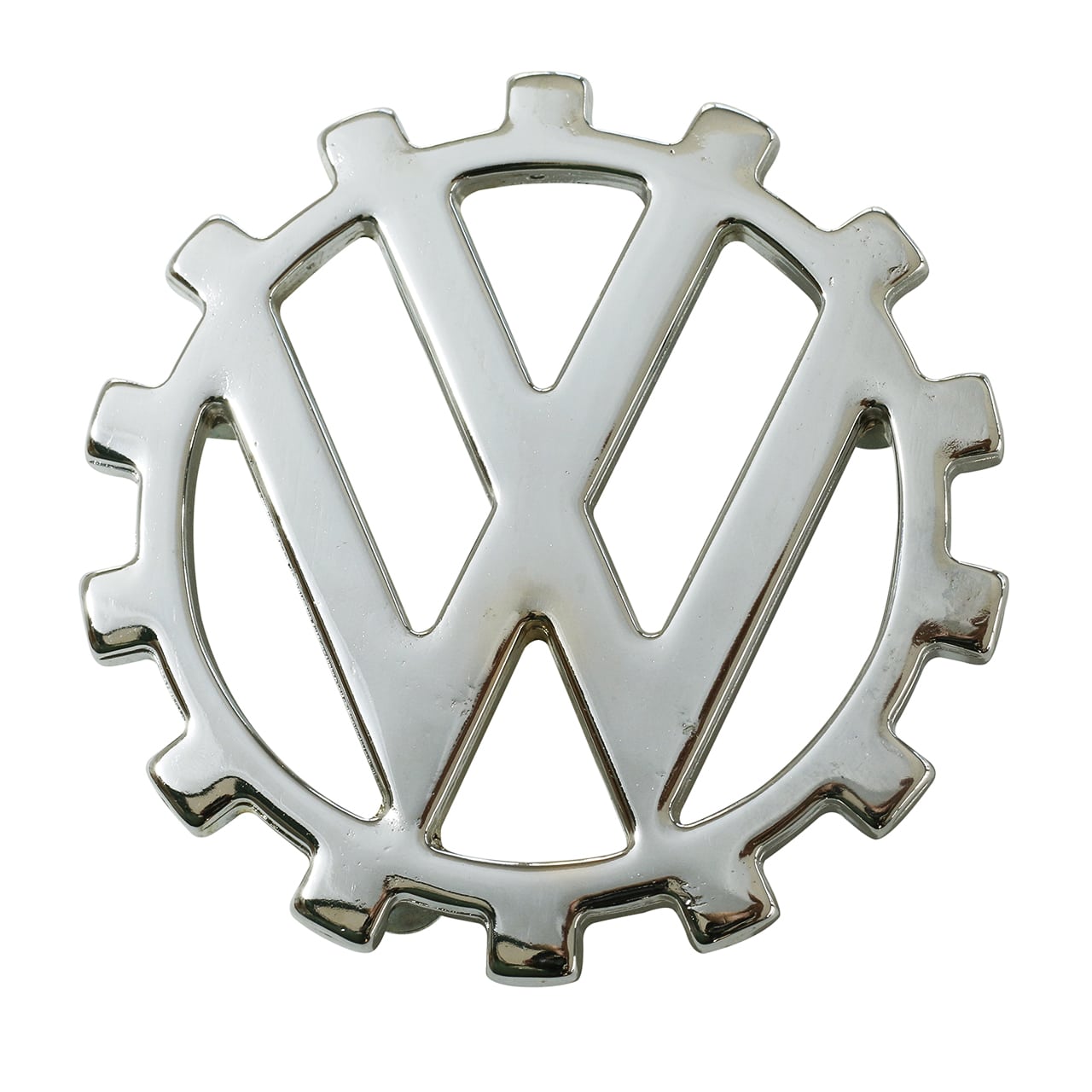 Emblema VW do Capô Fusca / Brasilia até 1977 / Variant / TL - Metal Cromado - KDF German Look