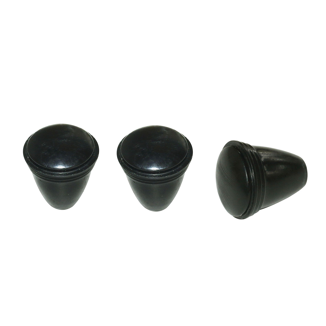 Botão de Painel Kombi até 1975 - KIT COM 3 PEÇAS - PRETO