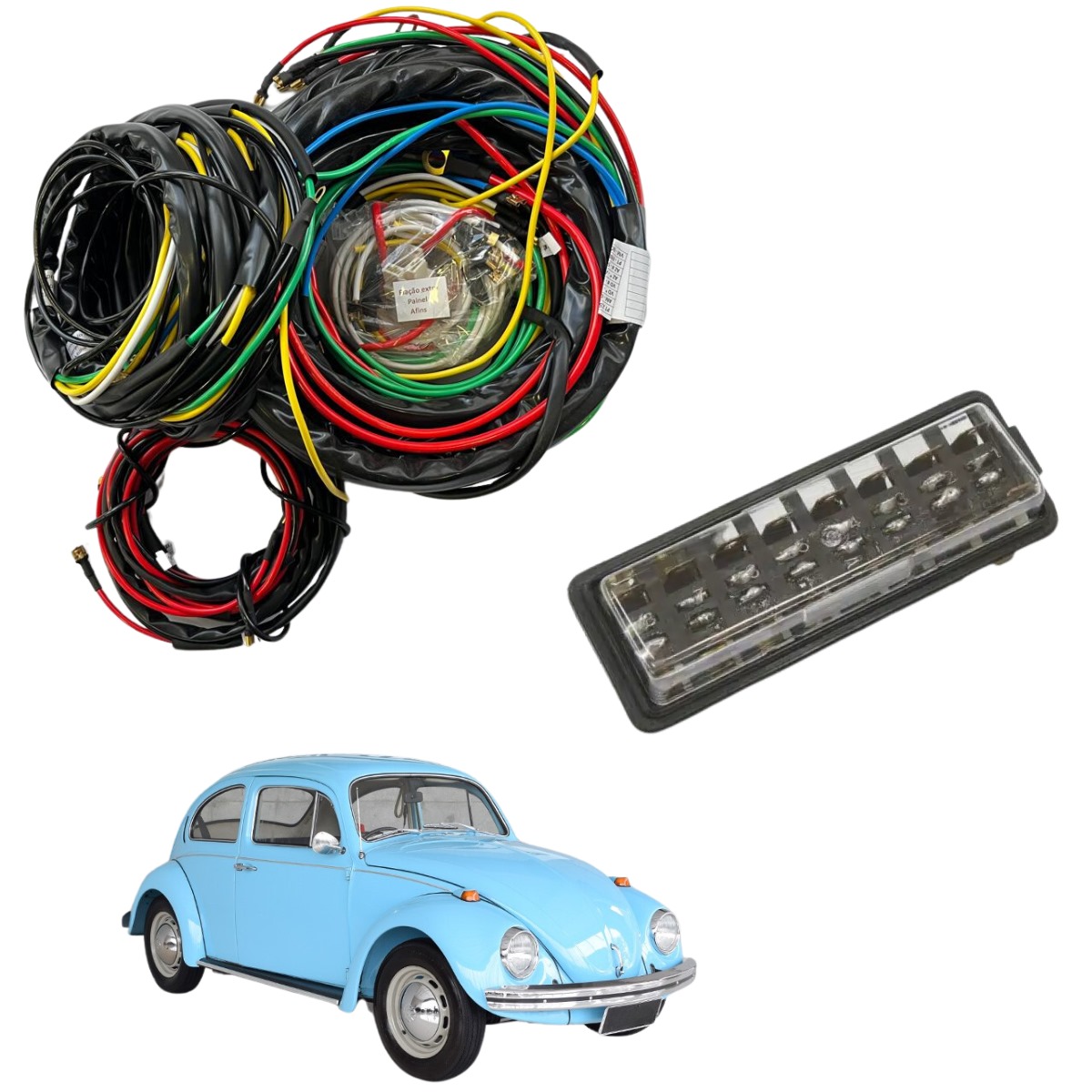 CHICOTE FUSCA COM CAIXA DE FUSIVEL 8 POLOS (2)