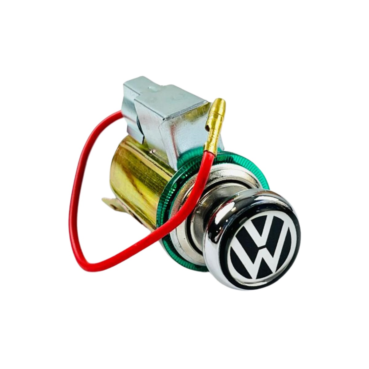 Acendedor de Cigarro para Fusca / Kombi / Karmann Ghia – Botão Cromado VW