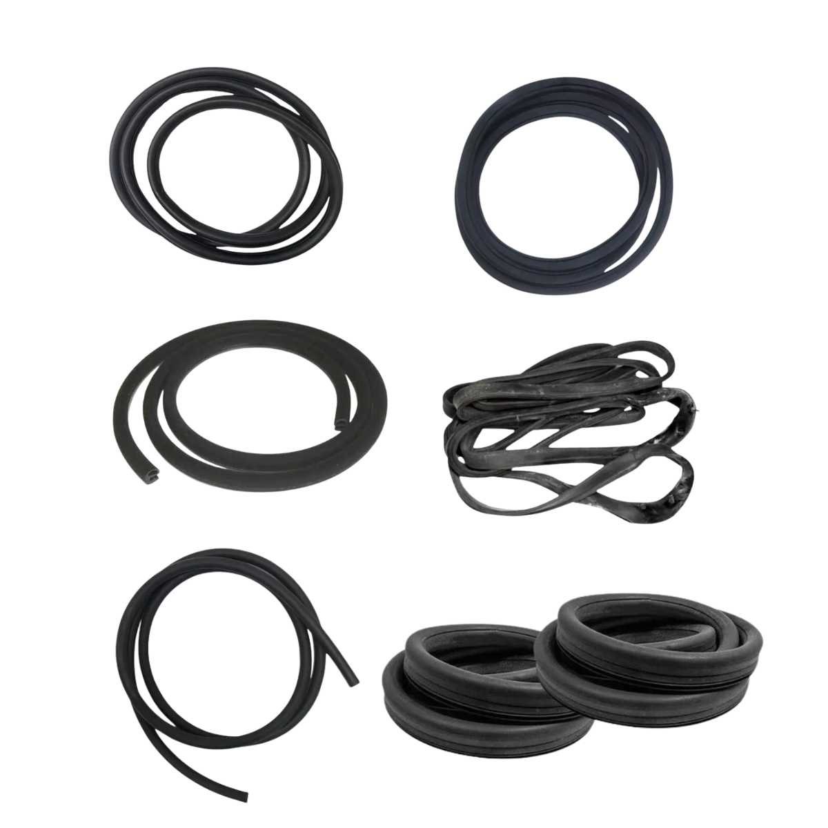 Kit Borrachas Itamar Portas Parabrisa Vigia  Janela Fixa Capo E Motor