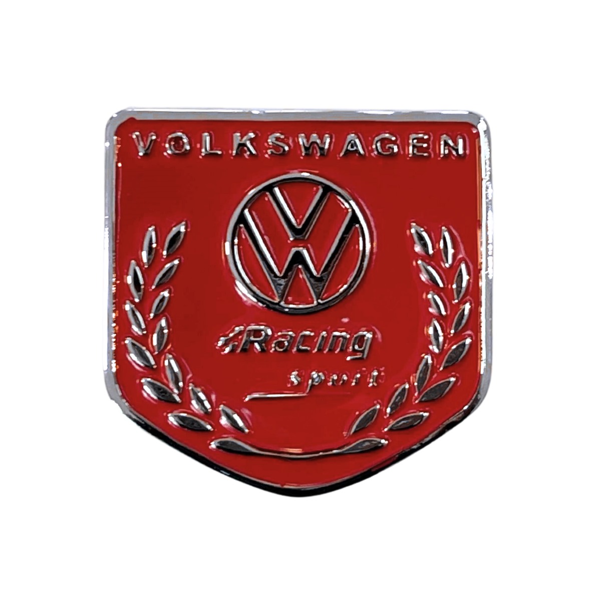 Emblema Brasão Placa Volkswagen Racing Sport Vermelho