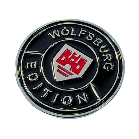 EMBLEMA BOTÃO WOLFSBURG CASTELINHO VERMELHO