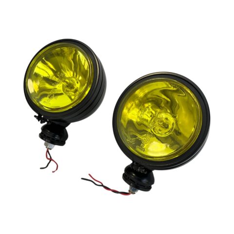 FAROL DE MILHA 940 PRETO AMARELO LISO