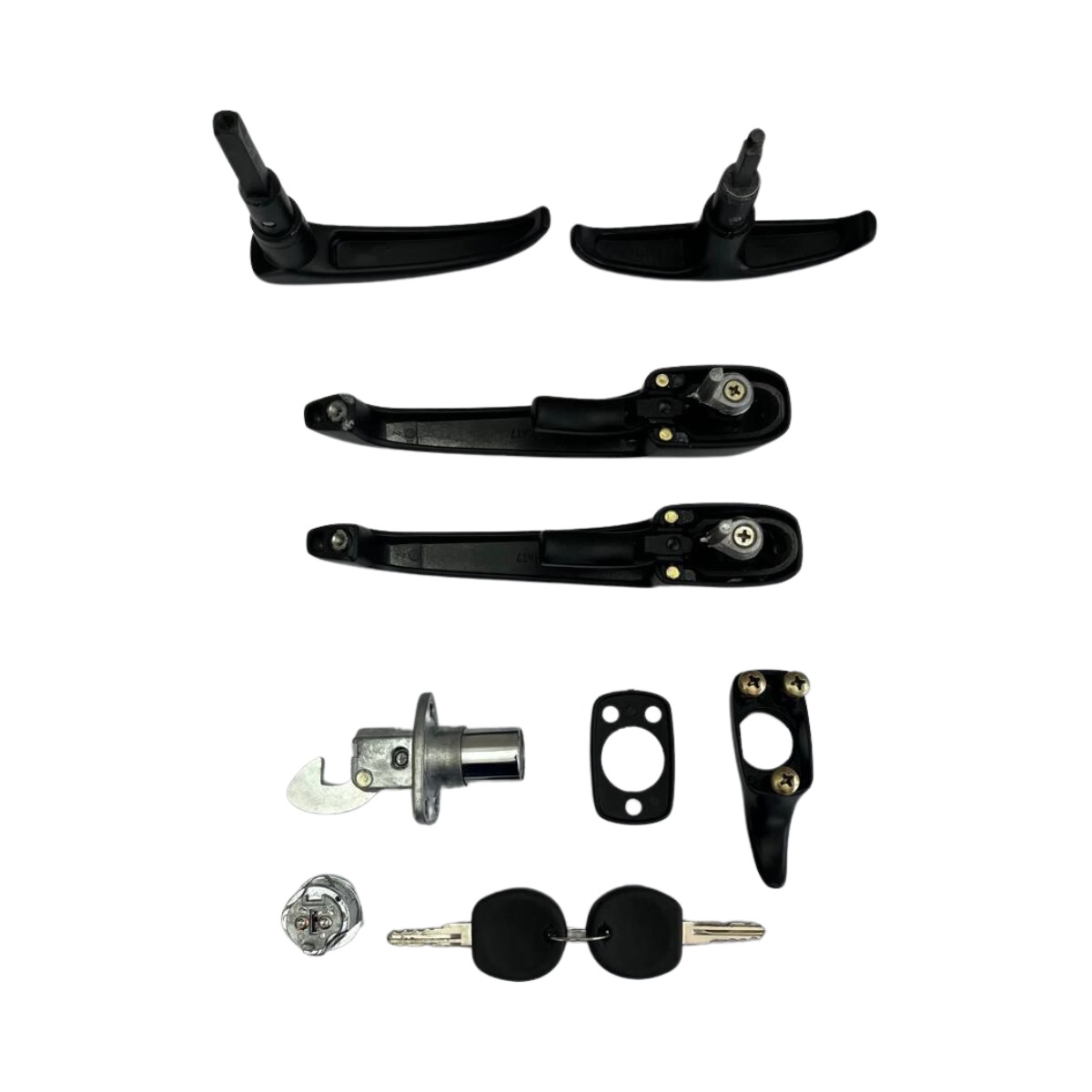 KIT MAÇANETA EXTERNA PRETA KOMBI CLIPPER