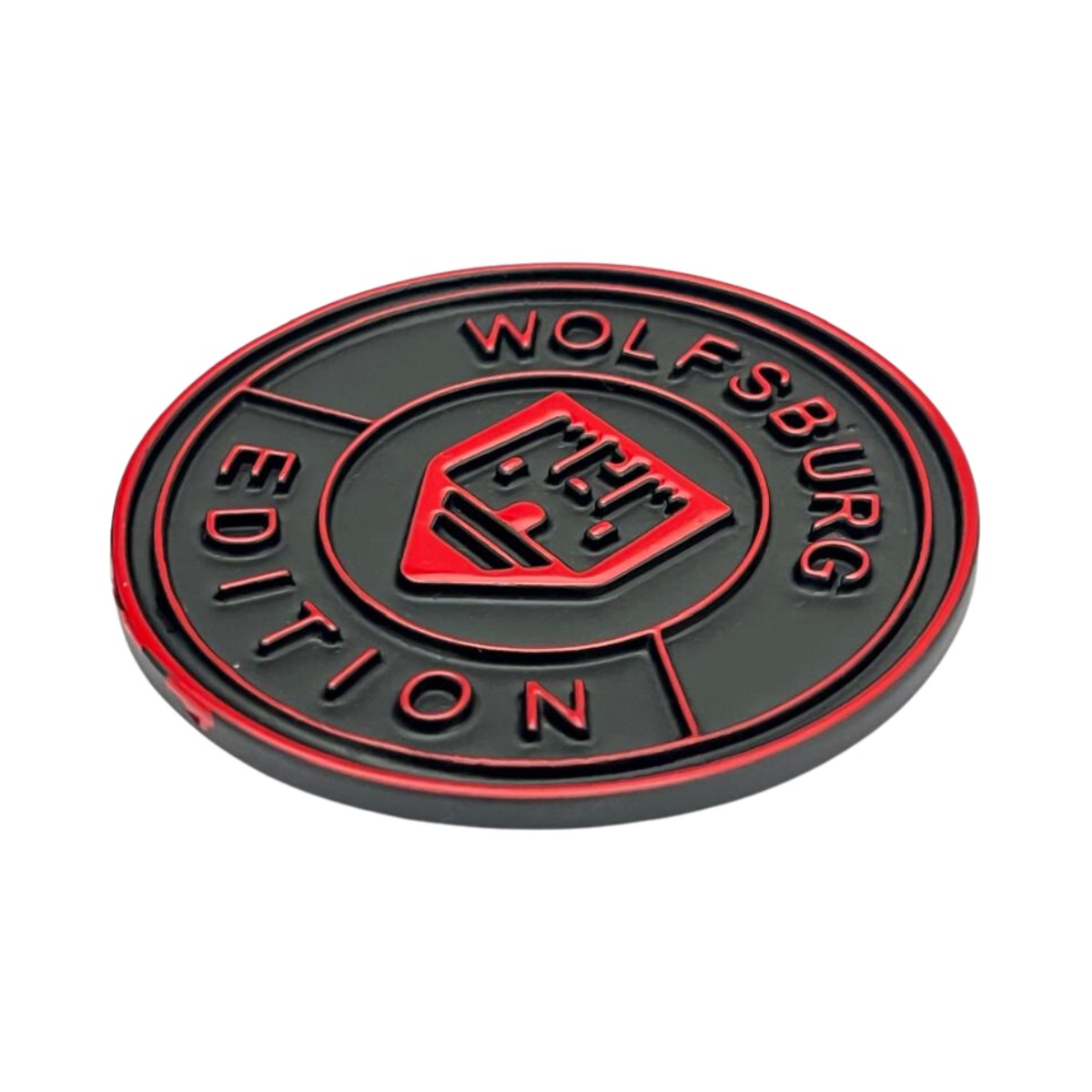 Emblema Brasão Redondo Wolfsburg Edition - 6 cm Placa