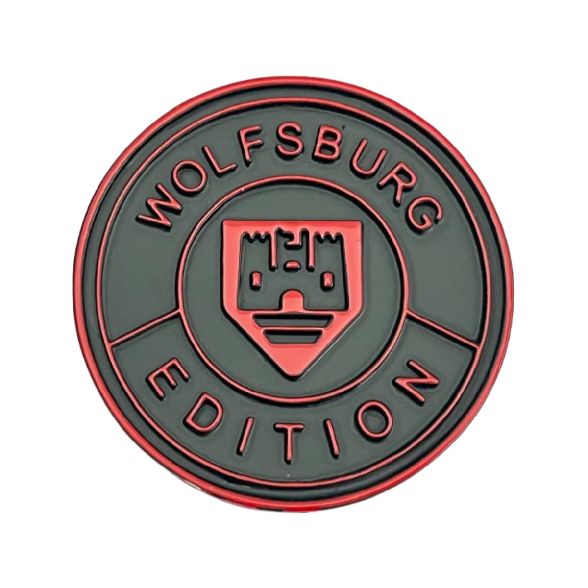 EMBLEMA BOTON WOLFSBURG EDITION PRETO COM VERMELHO (3)