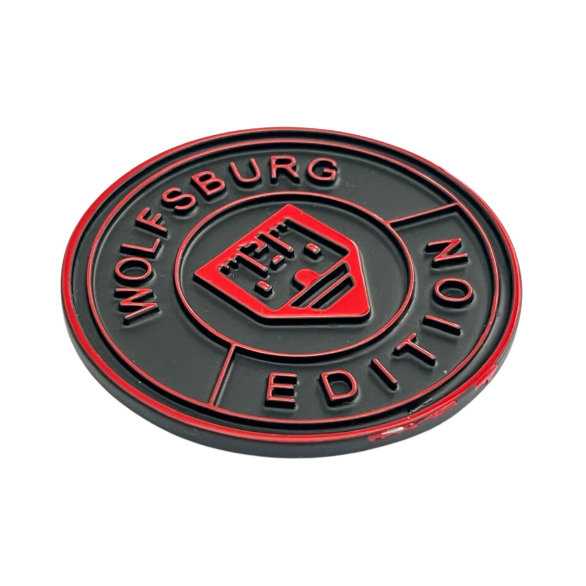 EMBLEMA BOTON WOLFSBURG EDITION PRETO COM VERMELHO (4)